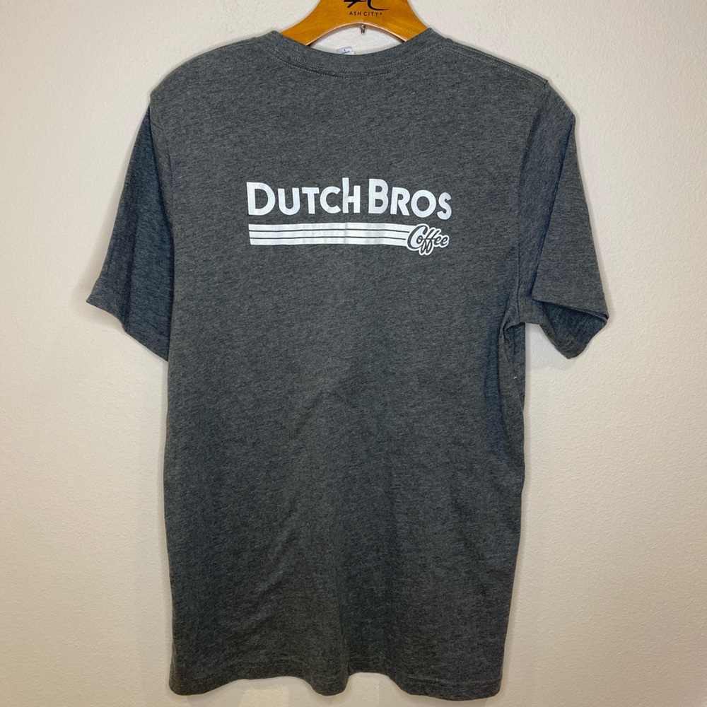 Dutch Bros Coffee T Shirt Grey‎ Woman’s Large - Picture 2 of 6